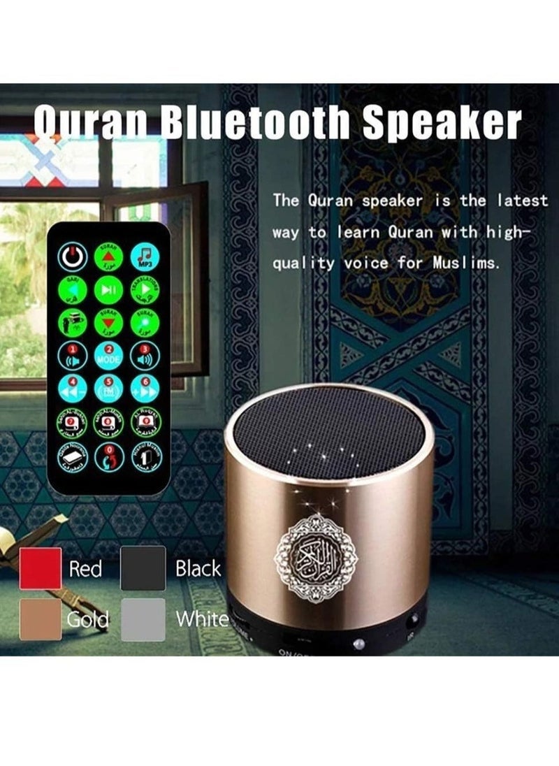 Portable Quran Speaker MP3 Player â€“ 8GB Storage, TF Card Support, FM Radio, with Remote Control for Easy Navigation - Image 3