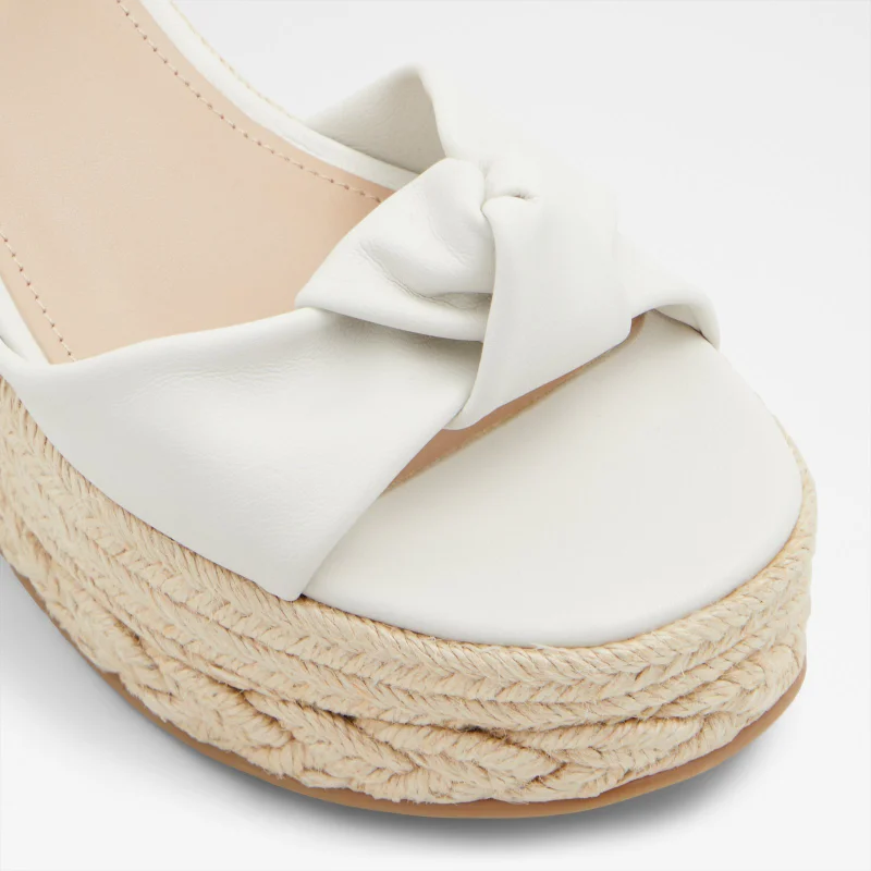 Aldo  Annamarie white wedge sandals for Women | Best Price UAE
