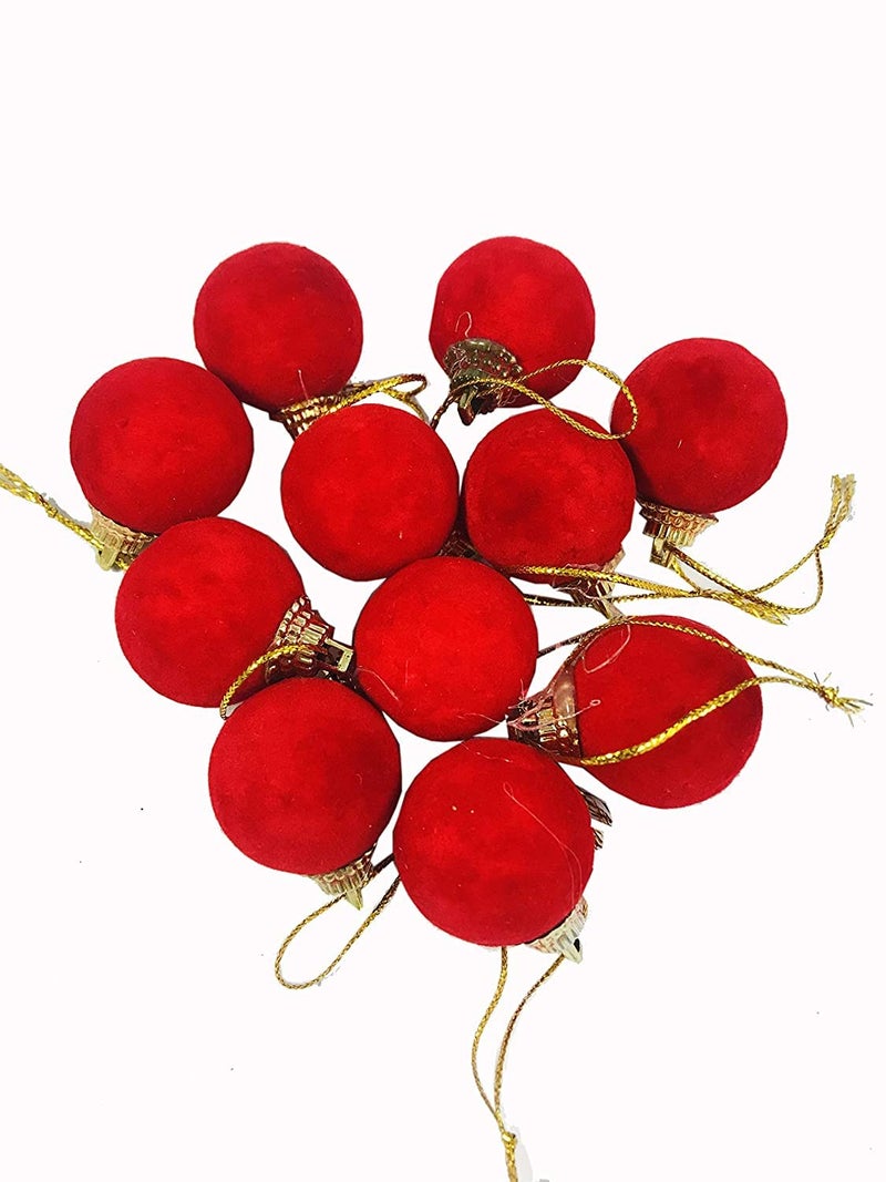 Evisha 28 Bulb Rice Light Fairy Light 3 Feet Long Artificial Christmas Tree and 43 Pcs Hanging XMass Christmas Decoration - Image 5