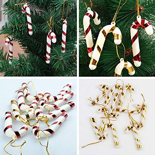 Evisha 28 Bulb Rice Light Fairy Light 3 Feet Long Artificial Christmas Tree and 43 Pcs Hanging XMass Christmas Decoration - Image 3