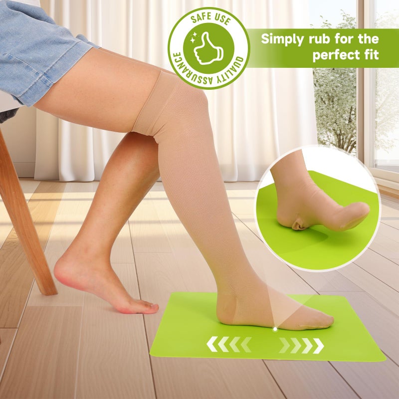 JFMkaer Compression Sock Aid Device | with Silicone Anti Slip Mat, Make The Compression Stockings Fit Properly | Sock Aid Device for Seniors | Sock Assistant Device - Image 4