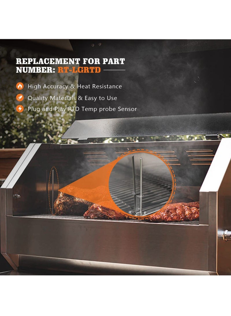 Y&D - Large Replacement RTD Probe Compatible with Rec Tec/Recteq Wood Pellet Grills, Temp Sensor for RT-590, RT-680, RT-700, RT-CMG Beast, RT-TMG Chuckwagon - Image 1