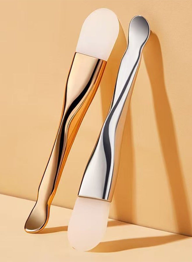 فرشاة قناع سيليكون مزدوجة الأطراف - أداة تطبيق لأقنعة الطين والجل والكريم - خالية من الفوضى وقابلة لإعادة الاستخدام - Image 2