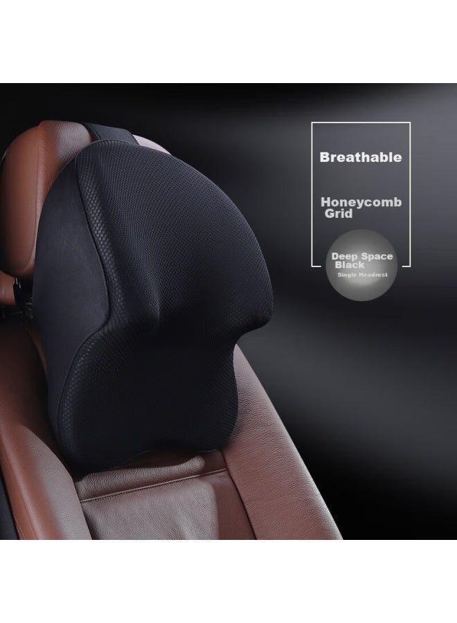 Icaroom Car Headrest And Lumbar Support Set, Memory Foam Lumbar Pillow, Car Headrest, Neck Pillow, Driving Back Cushion Accessories - Image 2
