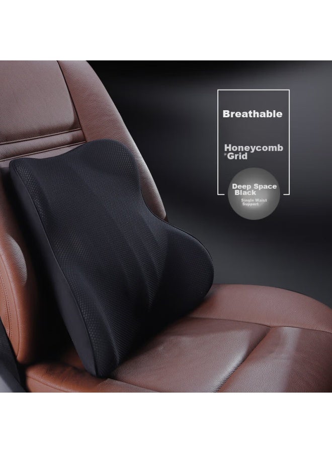 Icaroom Car Headrest And Lumbar Support Set, Memory Foam Lumbar Pillow, Car Headrest, Neck Pillow, Driving Back Cushion Accessories - Image 3