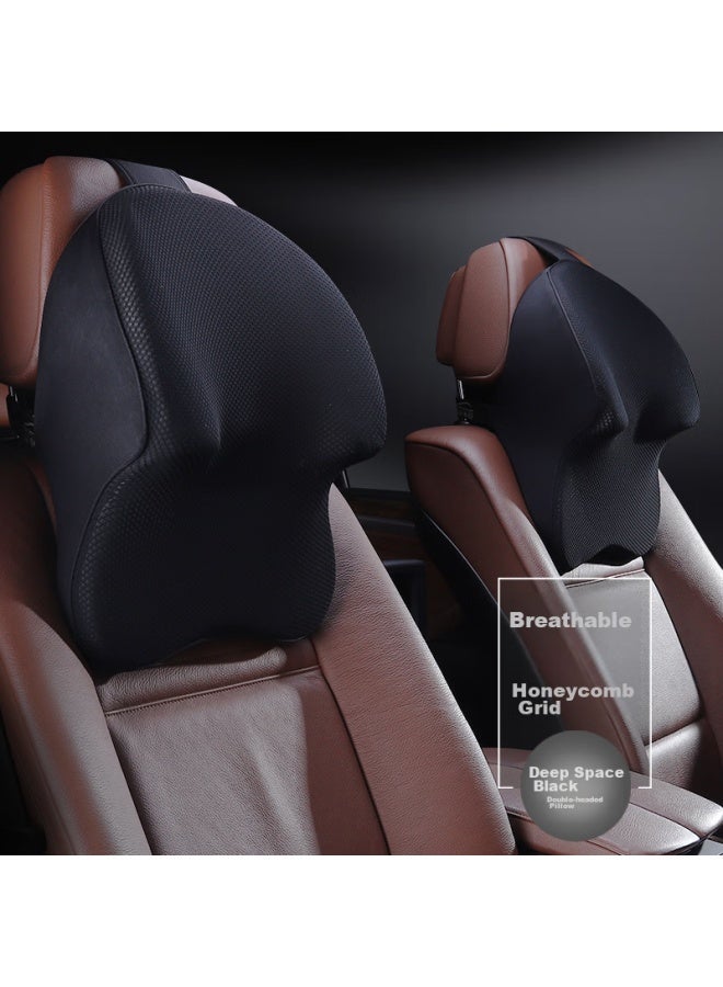 Icaroom Car Headrest And Lumbar Support Set, Memory Foam Lumbar Pillow, Car Headrest, Neck Pillow, Driving Back Cushion Accessories - Image 5