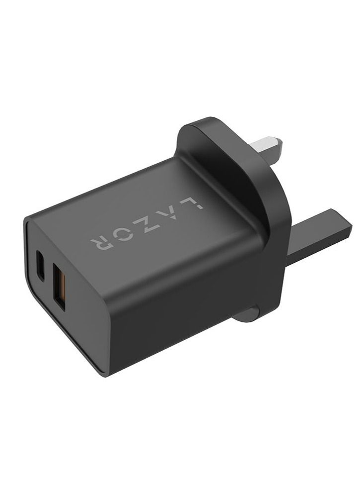 Lazor Rapid Fast Charging Power Adapter AD28 Black - Image 1