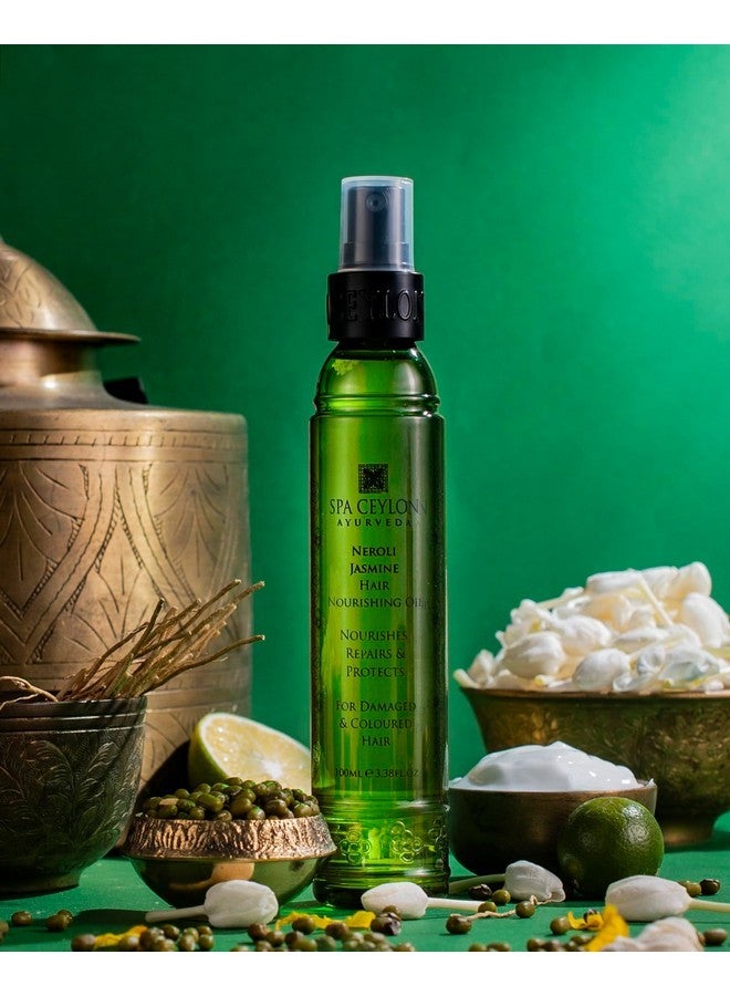 سبا سيلون زيت تغذية الشعر بزيت الياسمين والنيرولي من سبا سيلون مع أعشاب أيورفيدية رائعة | للشعر التالف والمصبوغ | غني برائحة الياسمين العطرة - Image 2