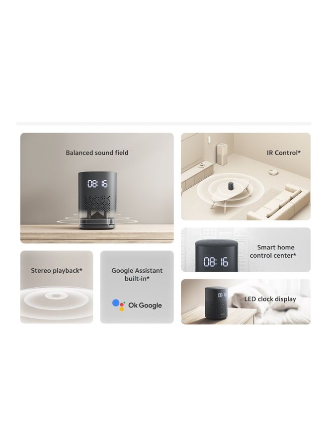 Xiaomi Smart Speaker Ir Control | Set Alarm/Timers/Reminders | Control Smart Home Devices | Play And Control Music/Media Black - Image 4
