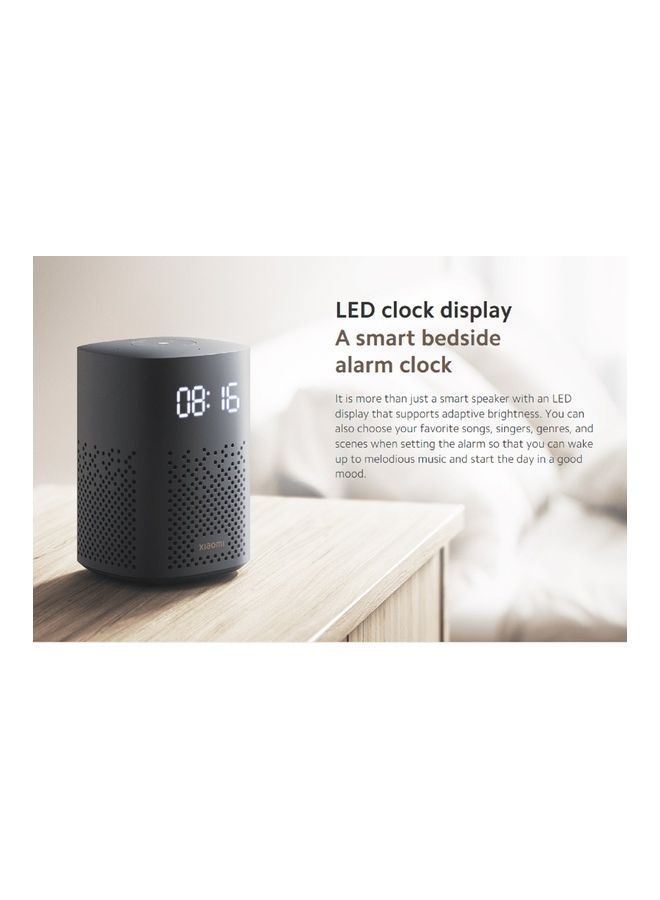 Xiaomi Smart Speaker Ir Control | Set Alarm/Timers/Reminders | Control Smart Home Devices | Play And Control Music/Media Black - Image 3