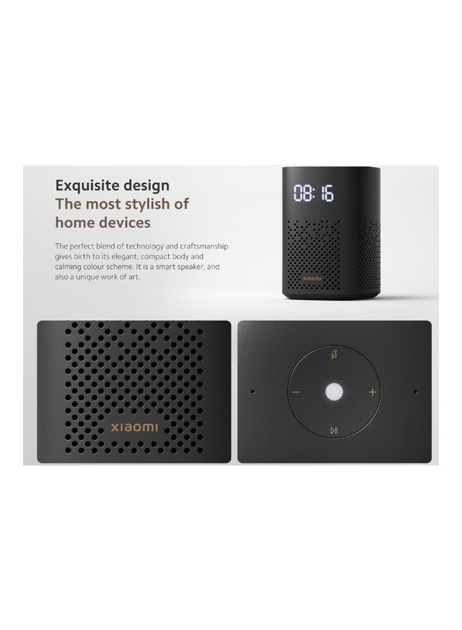 Xiaomi Smart Speaker Ir Control | Set Alarm/Timers/Reminders | Control Smart Home Devices | Play And Control Music/Media Black - Image 5