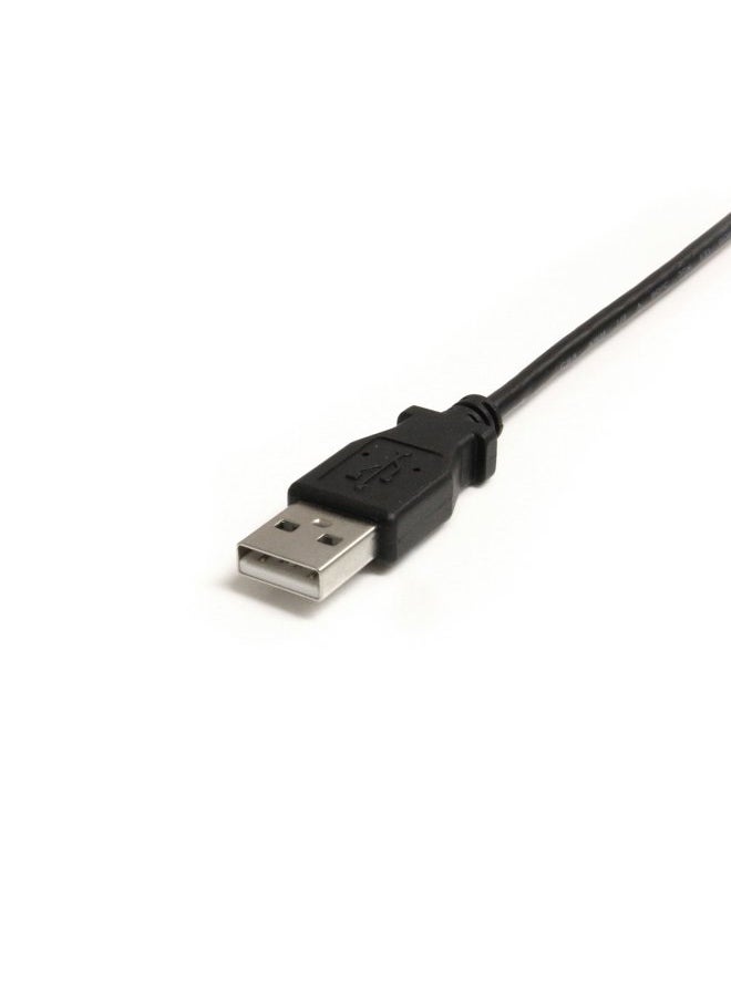 StarTech 3 ft. (0.9 m) Right Angle USB to Mini USB Cable - USB 2.0 A to Right Angle Mini B - Black - Mini USB Cable (USB2HABM3RA)  - Image 3