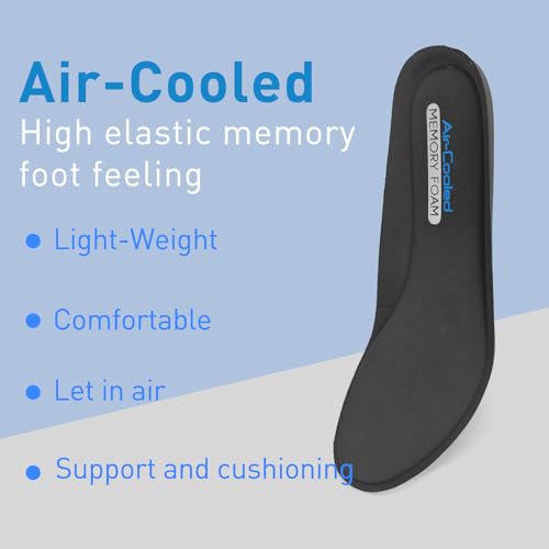 NDTEZUGT Replacement Shoe Insoles for Men's Shoes, Memory Foam Footwear Inserts for Comfortable Light-Weight and Cushion Shock Absorbing (US Men8-EU41) - Image 3