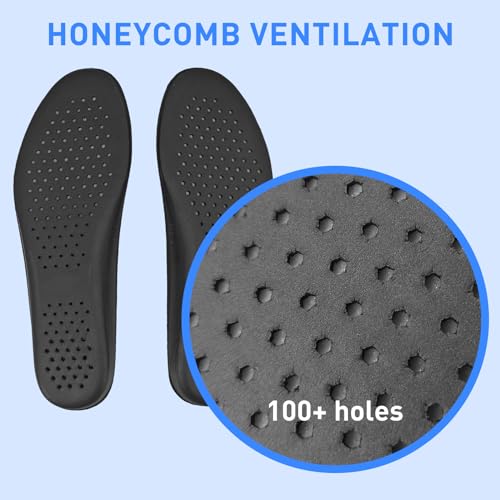 NDTEZUGT Replacement Shoe Insoles for Men's Shoes, Memory Foam Footwear Inserts for Comfortable Light-Weight and Cushion Shock Absorbing (US Men8-EU41) - Image 4