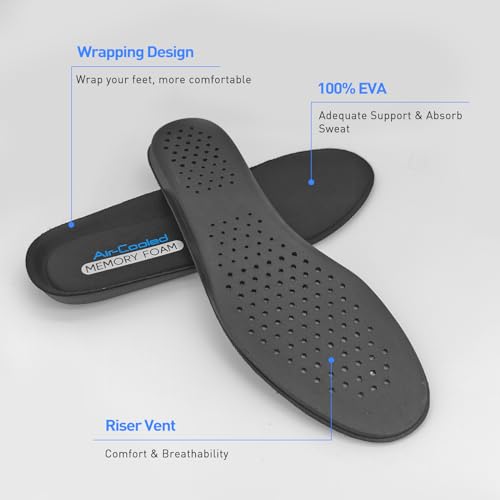 NDTEZUGT Replacement Shoe Insoles for Men's Shoes, Memory Foam Footwear Inserts for Comfortable Light-Weight and Cushion Shock Absorbing (US Men8-EU41) - Image 2