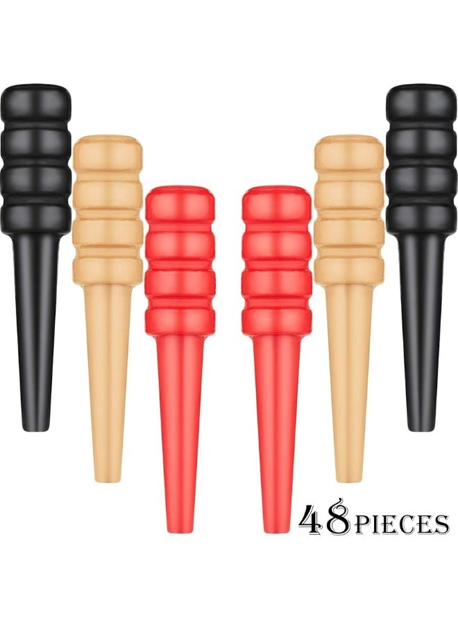 Mudder Mudder Wooden Cribbage Pegs (48 Pieces, 3 Colors) - Fit 1/8 Holes with Storage Pouch - Traditional Board Game Accessory - Image 3