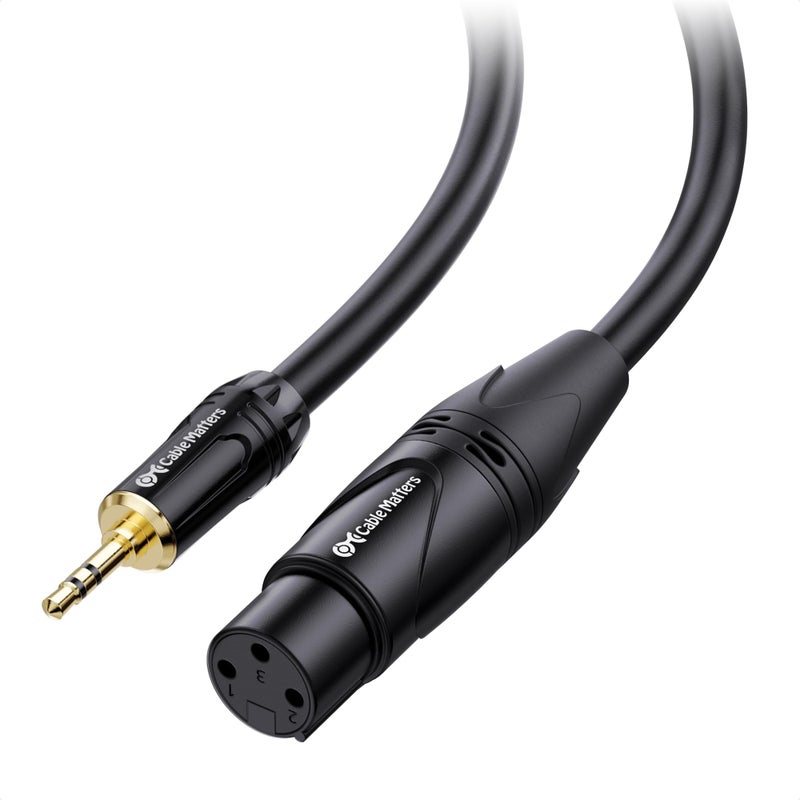 Cable Matters Unbalanced 3.5mm to XLR Cable 6 ft, Male to Female XLR to 1/8 Inch Cable, XLR to 3.5mm Cable, 1/8 to XLR Cable - 6 Feet - Image 1