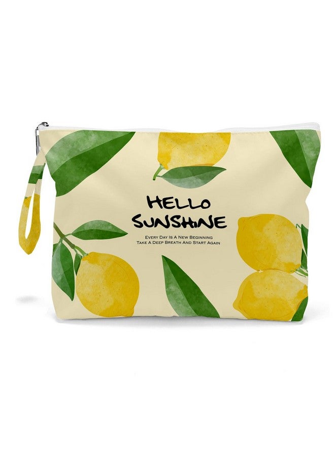 Fokongna حقيبة فوكوانغنا الرطبة حقيبة رطبة وجافة حقيبة شاطئ حقيبة رطبة للملابس السباحة، حقيبة مكياج للسفر حقيبة أدوات النظافة مقاومة للماء سعة كبيرة للنساء الفتيات الأمهات الأخوات الأصدقاء حقيبة حفاضات فراولة ليمون - Image 1