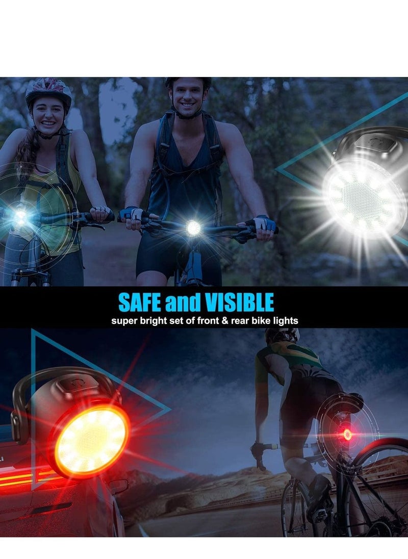 Y&D Bicycle Light Set, LED Riding Safety Warning Night Mountain Bike Front Tail for Kids Women Men  - Image 5