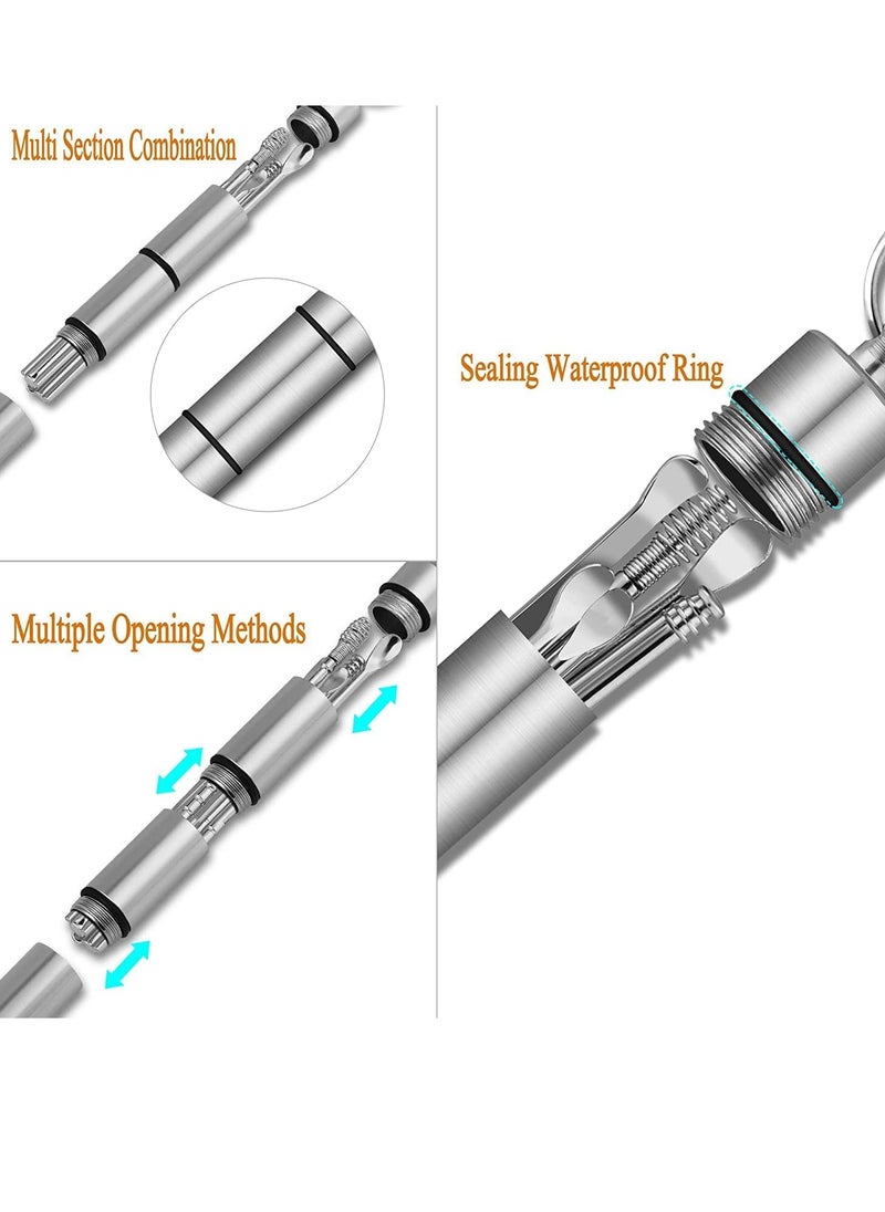 CityRiya-Long Ear Wax Removal Kit, Ear Pick Tools Earwax Removal 6-in-1 Ear Cleansing Tool Set Stainless Steel Ear Curette Ear Wax Remover Tool with Keychain Box  - Image 4
