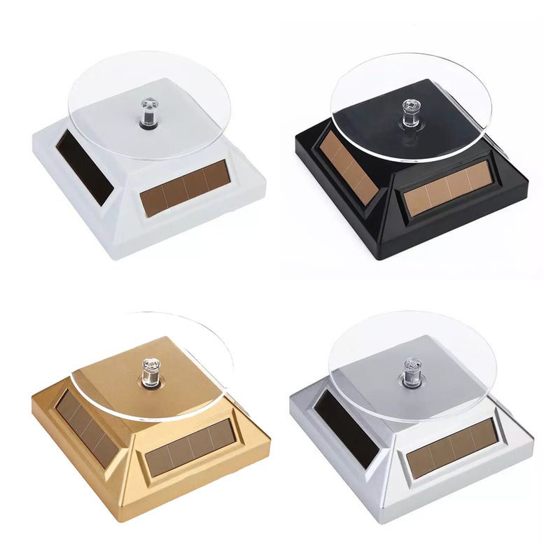 360 Degree Electric Rotating Turntable Display Stand for Video Photography Props Solar Power Display Turntable - Image 5