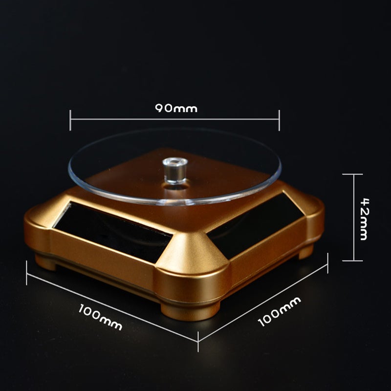 360 Degree Electric Rotating Turntable Display Stand for Video Photography Props Solar Power Display Turntable - Image 4