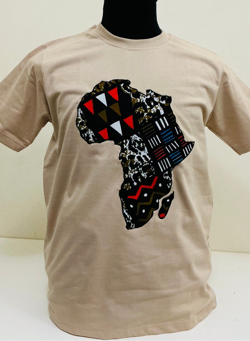 Bushkin Inc. Bushkin Inc, Afrocentric Print/Map T-shirt  - Image 1