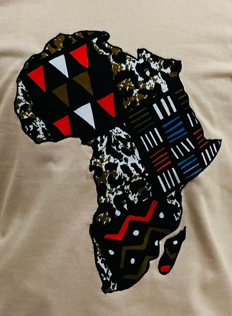 Bushkin Inc. Bushkin Inc, Afrocentric Print/Map T-shirt  - Image 3