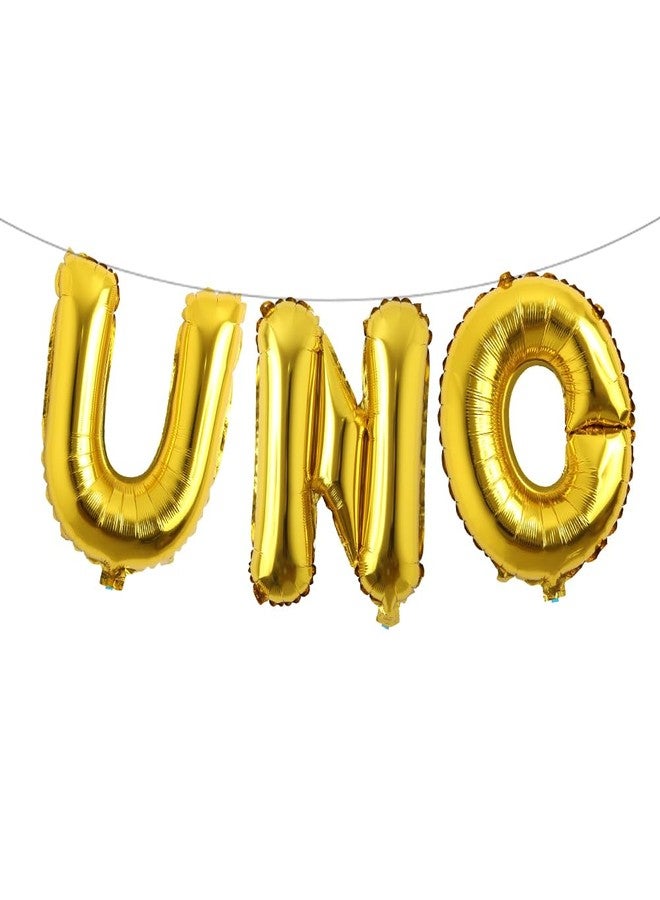 RUIANSI Uno Fiesta Decorations: Gold Balloons, Banners & Signs for 1st Birthday, Cinco de Mayo Celebrations - Image 1