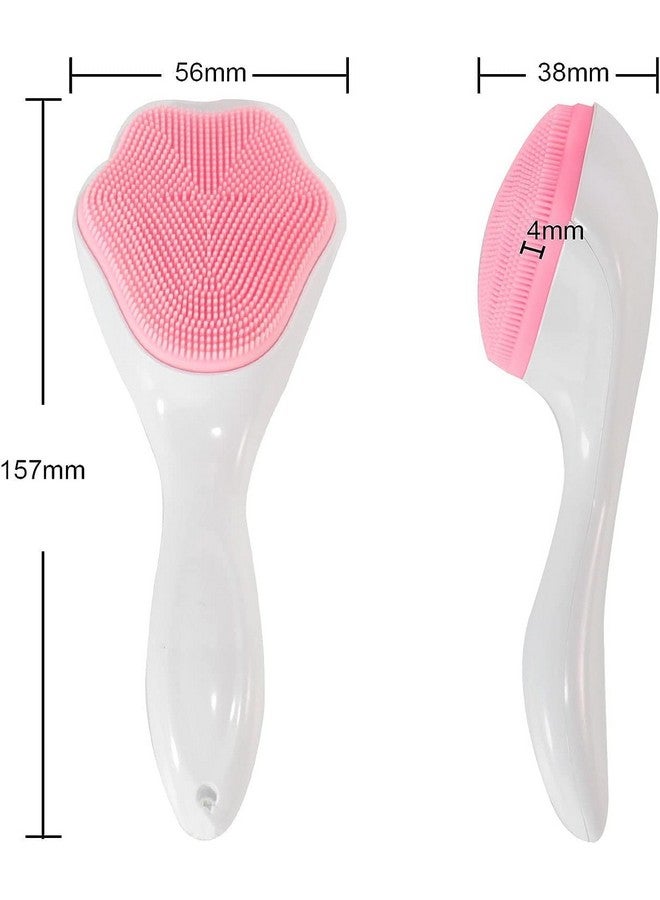 CHAMELI Facial Cleansing Brush Soft Silicone Face Wash Brush Face Scrubber Manual Waterproof Cleansing Skin Care Face Brushes for Cleaning - Image 4