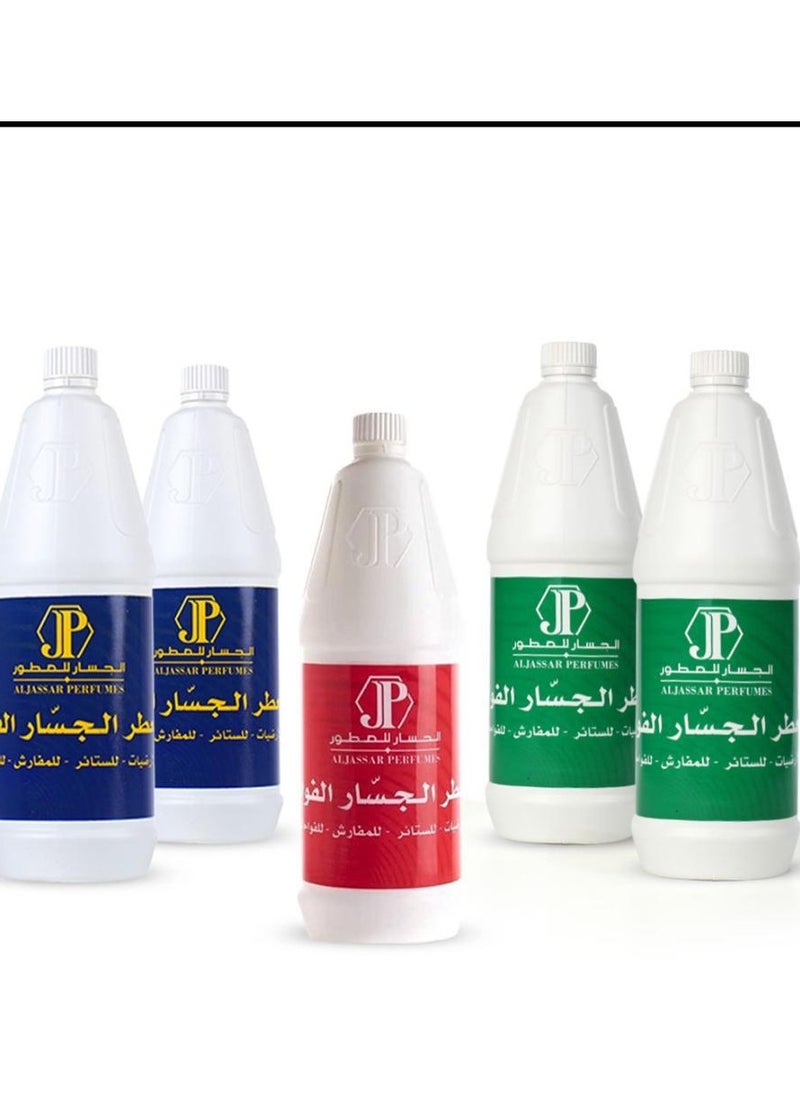 AlJassar AlFawah Freshener for Floors Curtains Dedding and Diffusers green 1 liter