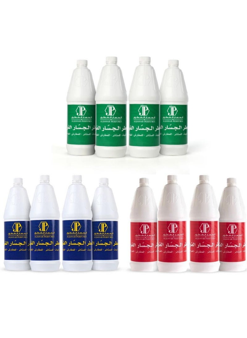 AlJassar AlFawah Freshener for Floors Curtains Dedding and Diffusers green 1 liter