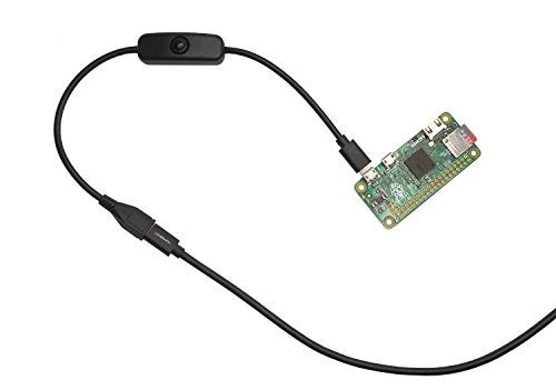 HomeSpot USB 2.0 to Short Micro USB Extension Cable Cord with Click Button Power On Off Compatible with Raspberry Pi Zero 3 Smartphone Tablet - Image 4