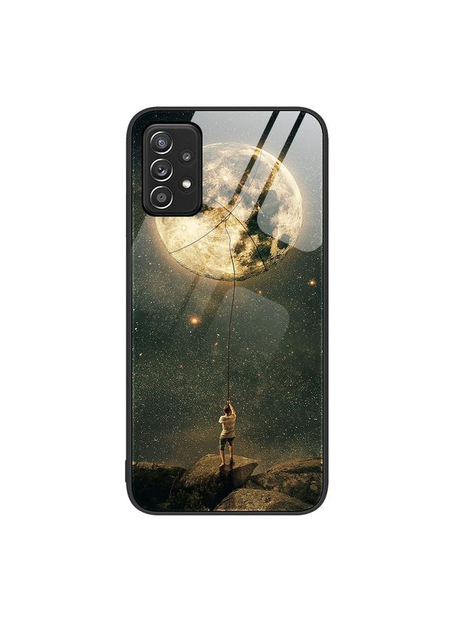 S-TOP Case For Samsung Galaxy A52 Colorful Painted Glass Phone Case - Image 1