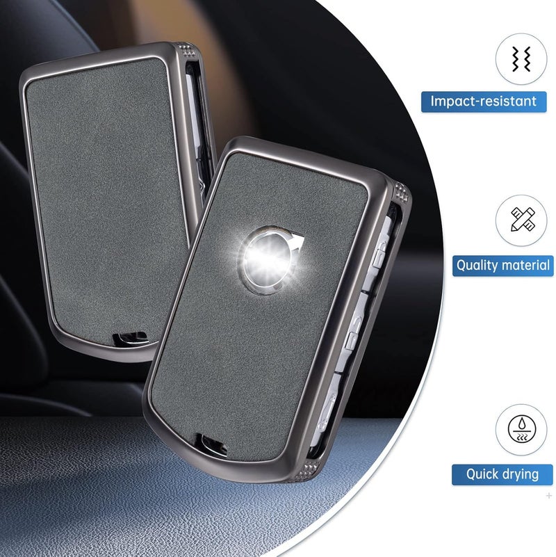 YO&YOYE Leather Key Fob Cover for Volvo - Image 3
