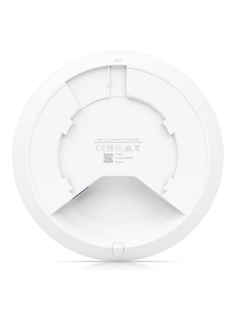 أوبيكويتي نقطة وصول للشبكات UniFi U6+ Wi-Fi 6 ثنائية النطاق، Wi-Fi 6 Standard، حتى 2402 ميجابت في الثانية، WPA3، أكثر من 300 عميل، طقم التثبيت على السقف/الجدار، (محول POE غير متضمن) U6+ - Image 4
