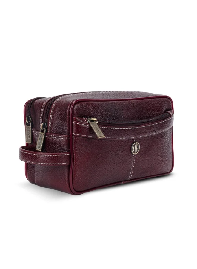  هاموندز فلاي كاتشر حقيبة أدوات الزينة الجلدية للرجال والنساء، حقيبة تنظيم مستحضرات التجميل، حقيبة تنظيم السفر، حقيبة أدوات الزينة للرجال مع جيوب متعددة، حقيبة أدوات الحلاقة للرجال