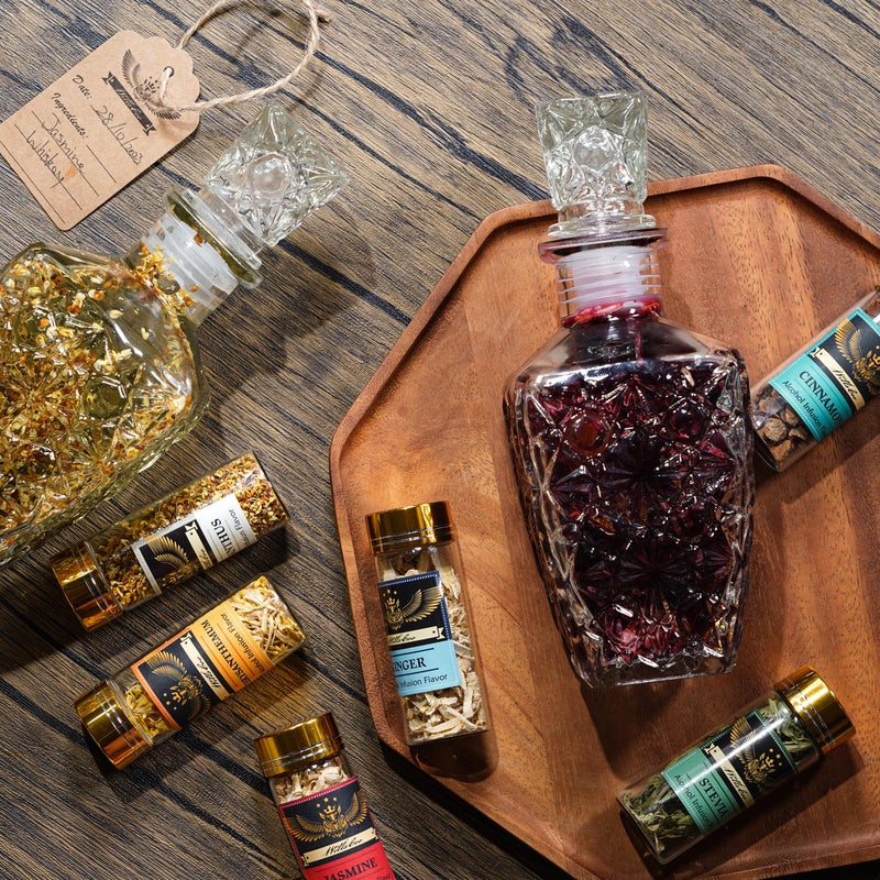 WillsCoo Alcohol Infusion Kit for Infusing Whiskey, Gin, Vodka, Tequila, Rum - DIY Your Own Flavored Spirits with Natural Ingredients - Anniversary, Birthday Gift for Men, Husband - Image 5