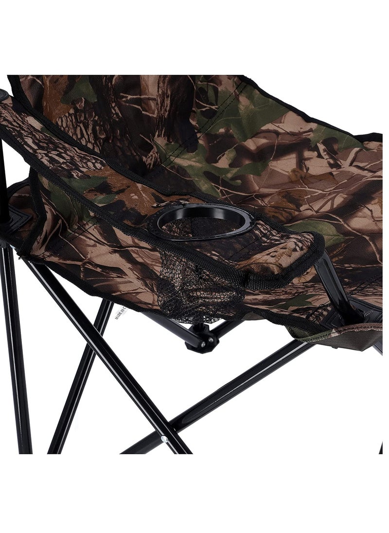 GO2CAMPS Foldable Camping Chair Heavy Duty/Picnic chair/Out Door Chair  Hand Support with Cup Holder with Carry Bag(Army Desighn)  - Image 4