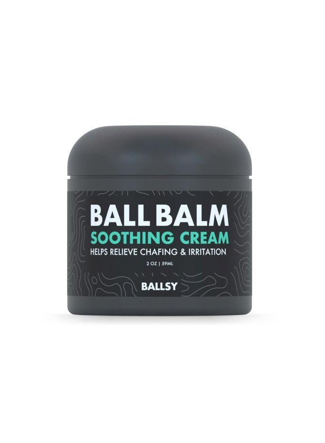 Ballsy Groin Balm Soothing Cream, Deep Hydration for Chafed, Dry, or Irritated Skin, for groin area, Convenient Size 2 oz, 2 Ounce (Pack of 1) - Image 1