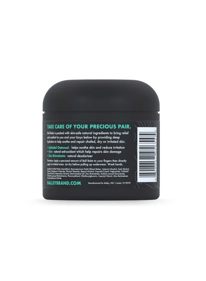 Ballsy Groin Balm Soothing Cream, Deep Hydration for Chafed, Dry, or Irritated Skin, for groin area, Convenient Size 2 oz, 2 Ounce (Pack of 1) - Image 2