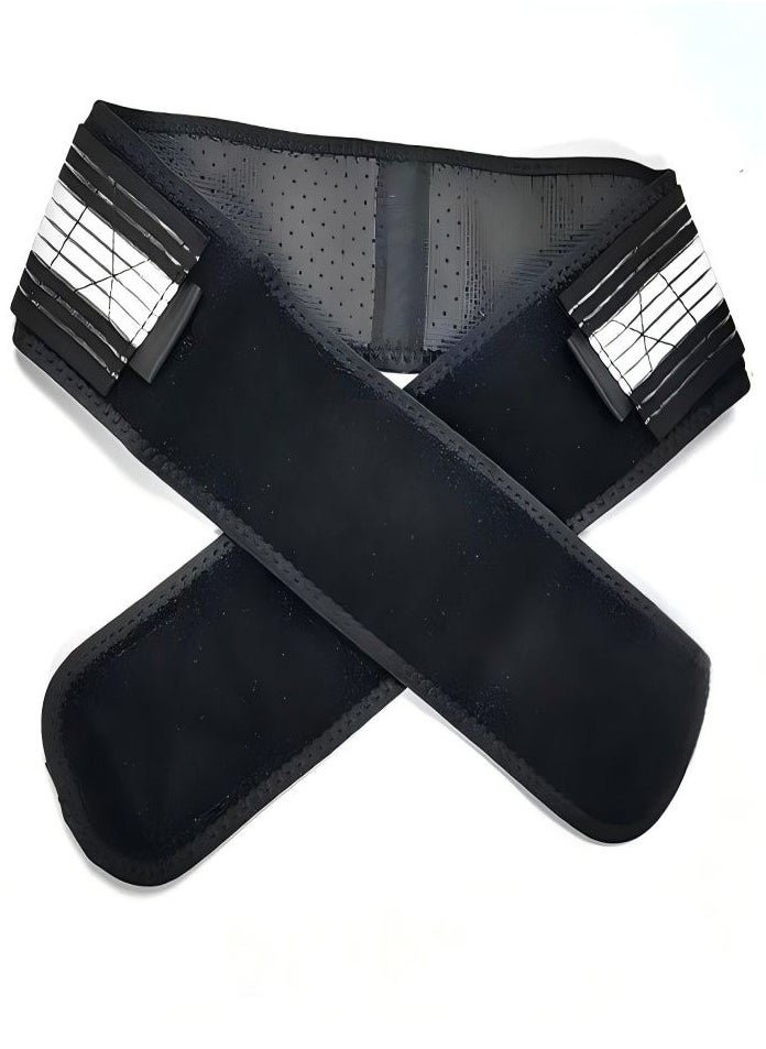 Healife KARVO Sports Support Belt Black Adjustable Breathable Waist Support  - Image 2
