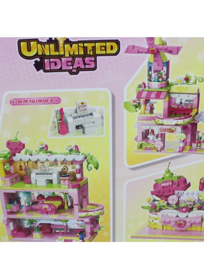 Qman Unlimited Ideas Sweet Dreamer Building Blocks - 580 Pcs - Image 3