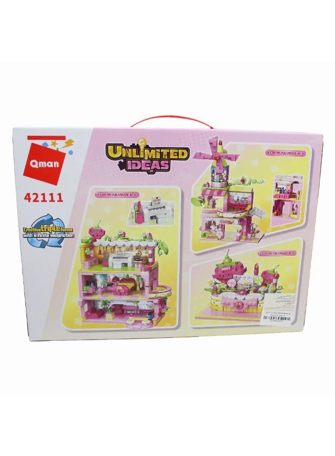 Qman Unlimited Ideas Sweet Dreamer Building Blocks - 580 Pcs - Image 2