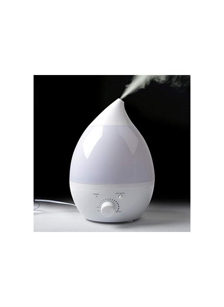 2.4L Electric Steam Diffuser with Fresh Clean Scent - Improves the Health of Kids Playground, Bedroom, Office with Ultrasonic Water Humidifier Purification Filter with Night Light