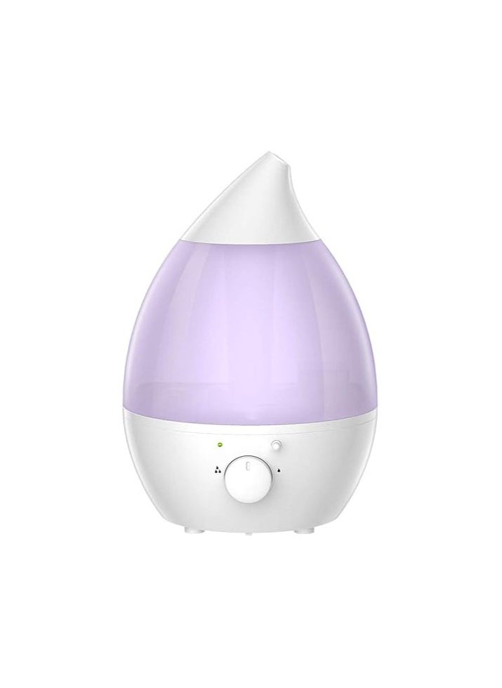 2.4L Electric Steam Diffuser with Fresh Clean Scent - Improves the Health of Kids Playground, Bedroom, Office with Ultrasonic Water Humidifier Purification Filter with Night Light