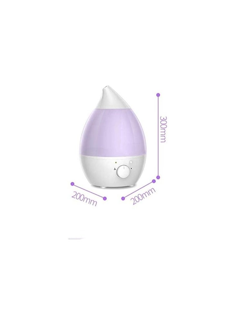 2.4L Electric Steam Diffuser with Fresh Clean Scent - Improves the Health of Kids Playground, Bedroom, Office with Ultrasonic Water Humidifier Purification Filter with Night Light