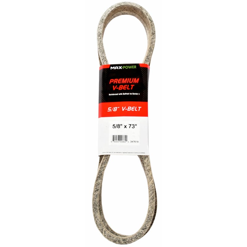 Maxpower 347618 Premium Belt Reinforced with Kevlar Fiber Cords 58 x 73