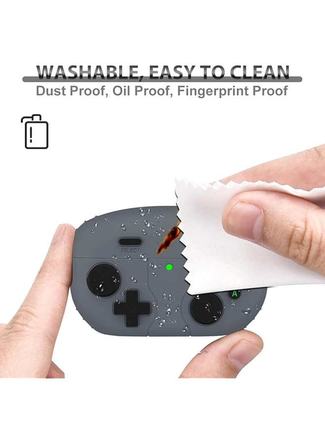 erorex Protective Cover For Sony Wf 1000Xm5 Case Cool Video Game Controller Shape Anti Scratch Shockproof Soft Silicone Headphone Case Skin Cover With Keychain For Sony Wf 1000Xm5 Case - Image 3