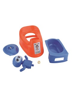 Nabhya Robot Style Toilet Trainer Baby Potty Seat With Removable Tray & Closing Lid For 624 Month Kids (Orange)  - Image 3